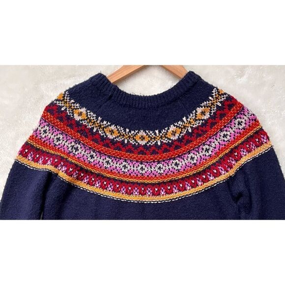 FOREVER 21 Contemporary Women’s Printed Round Neck Multicolor Sweater, Size XS - Picture 14 of 15